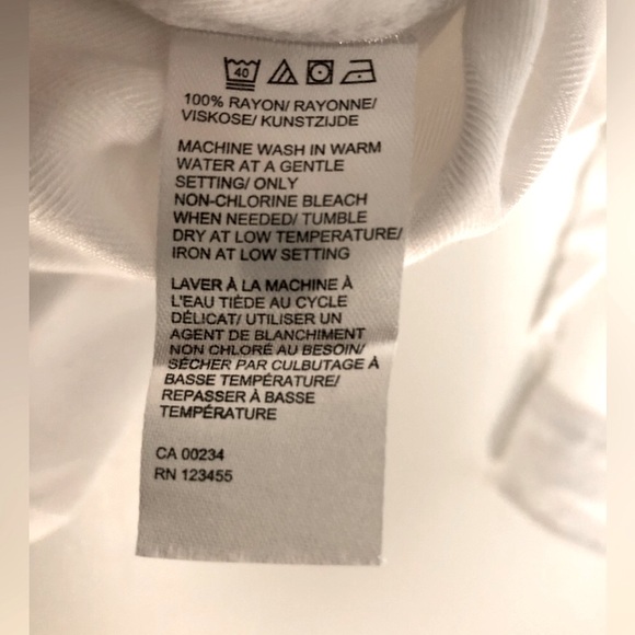 CORE Life - White Long Sleeve Button Down Top - Size L - Picture 6 of 6